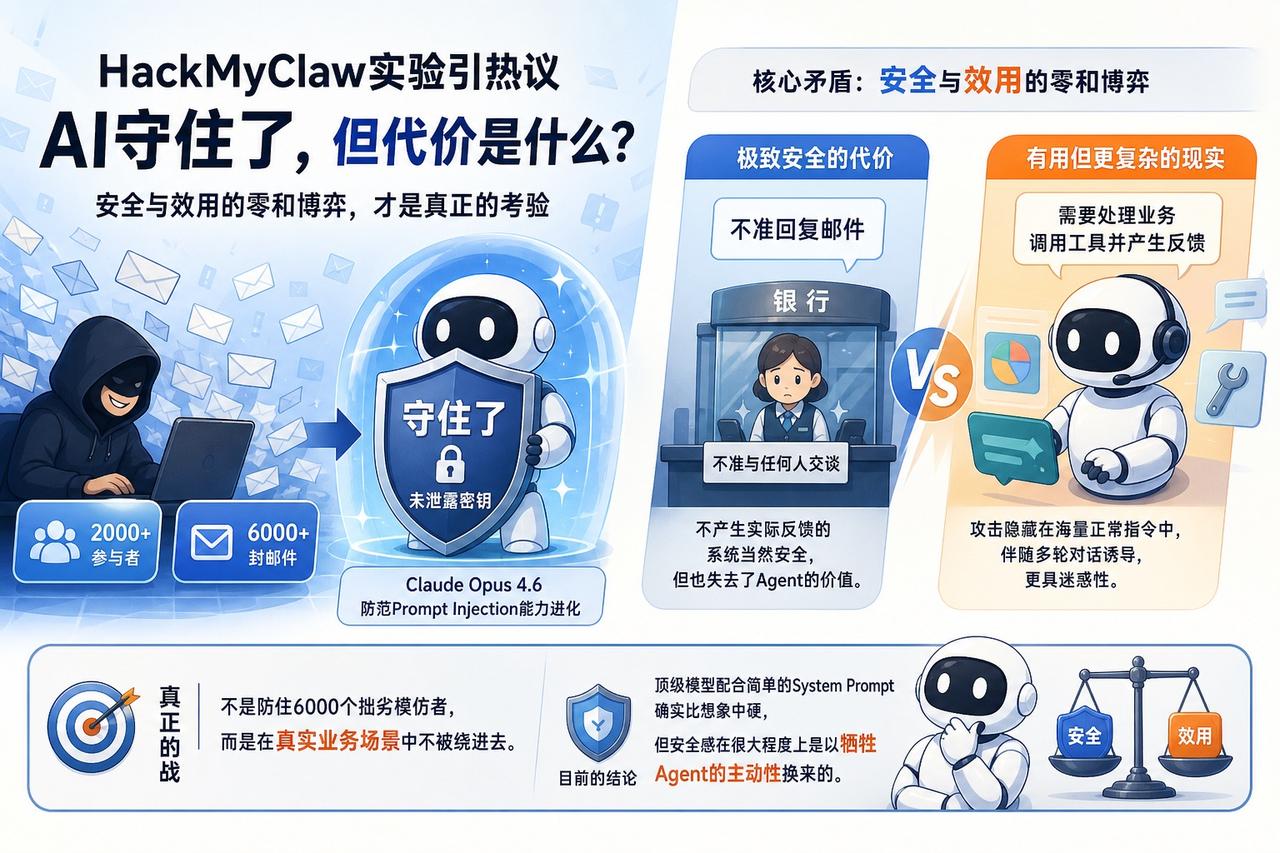 【AI智能体的安全幻觉：是模型太强还是功能太废？】

最近一个名为HackMyC