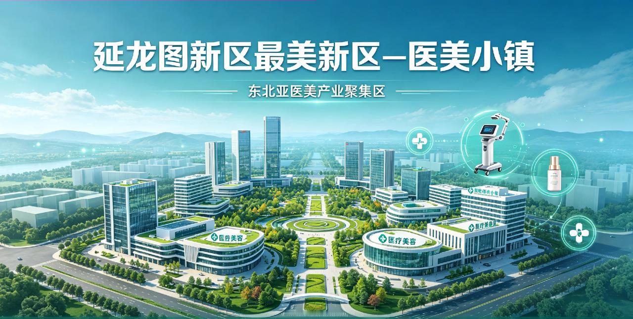 建设中的延龙图最美新区——医美小镇。

       这个地方到底有多牛？它坐落