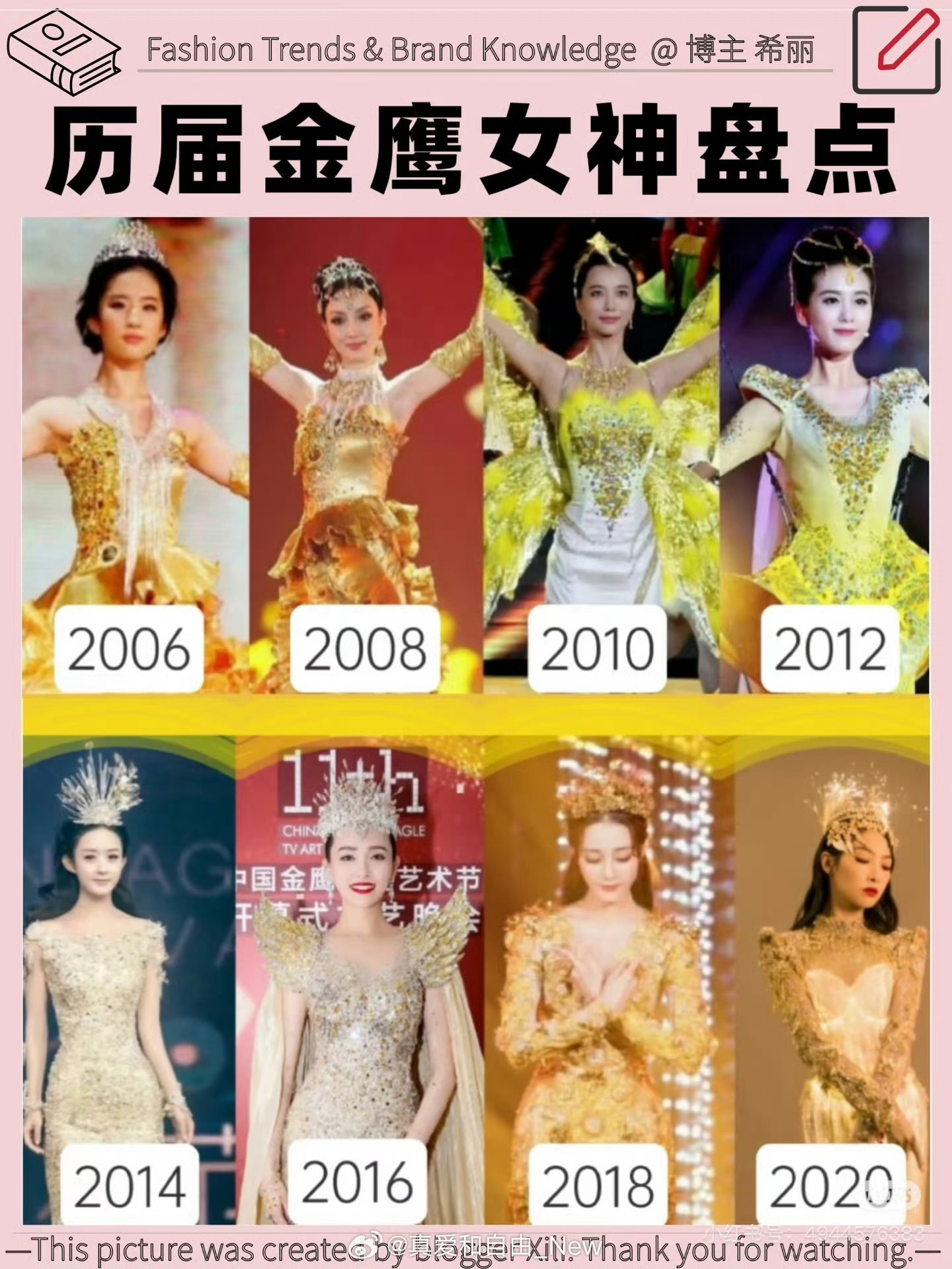 金鹰女神要重启了网传第33届金鹰女神是李沁历届金鹰女神嘲点最多的好像是宋茜 