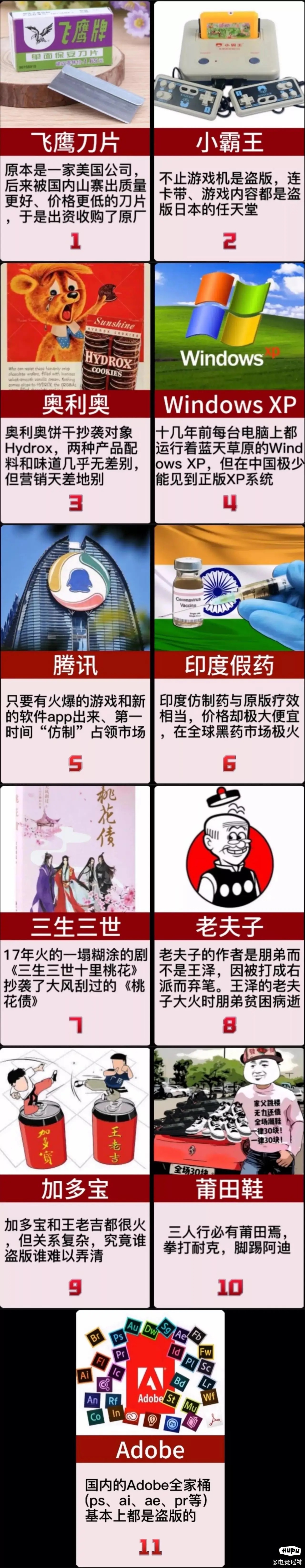 那些明明是盗版，却比正版更火的东西，你还知道什么？ ​​​