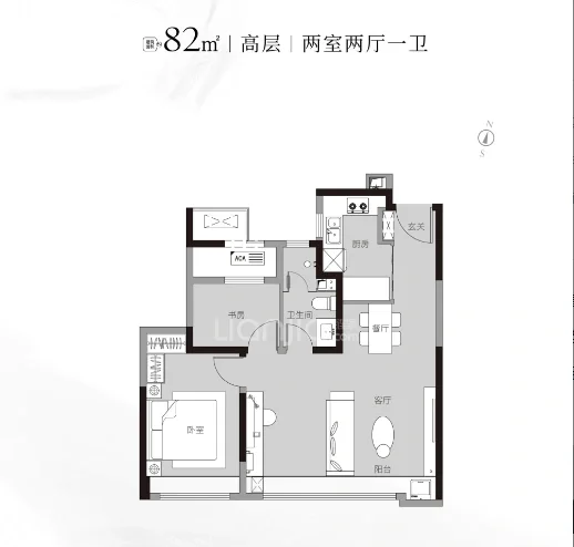 5.9米宽厅 6号线 首付14万 环内新房