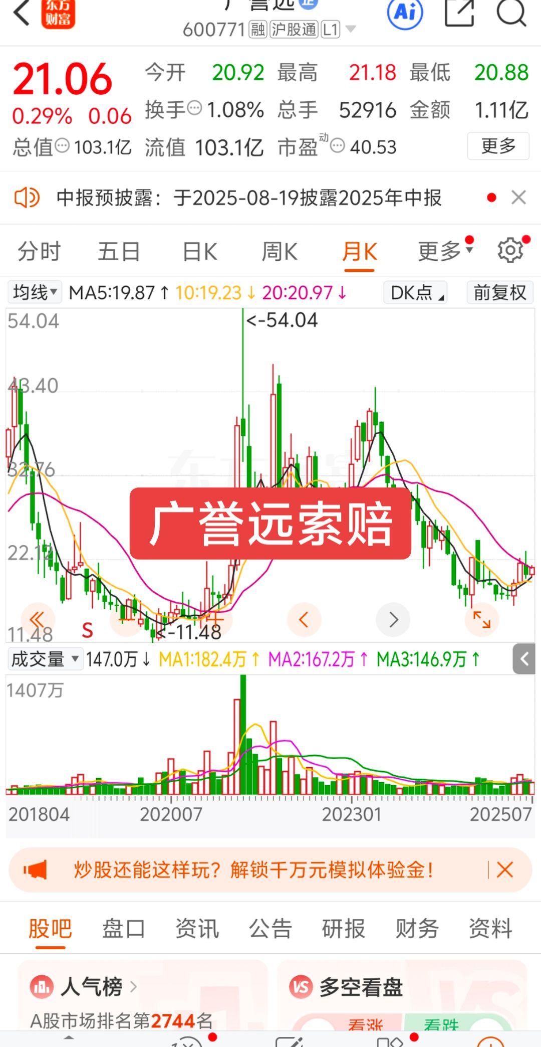 广誉远的投资者:2017年3月21日至2023年12月28日期间买入广誉远股票，