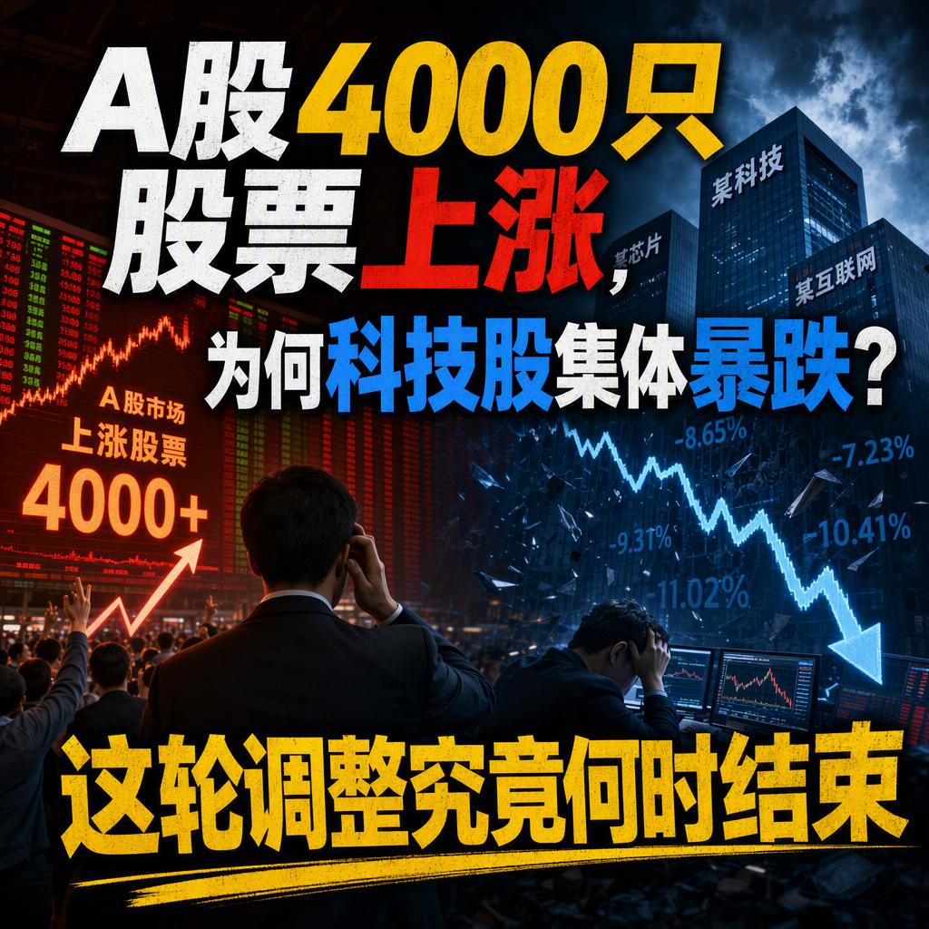 问大家一个问题：你手里的科技股，7月到现在跌了多少？
8月第一个交易日，A股走出