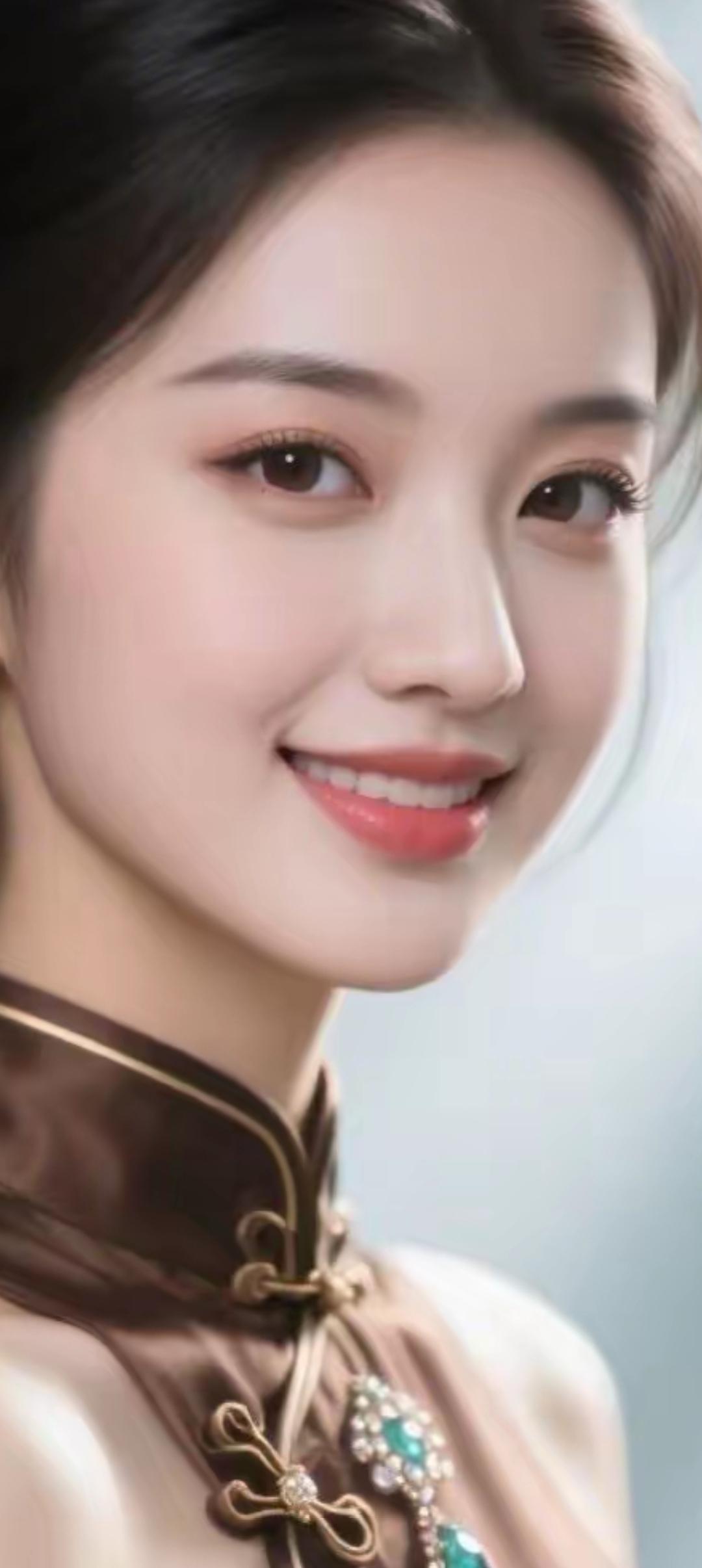 优雅东方美人，微笑如春风，气质动人！