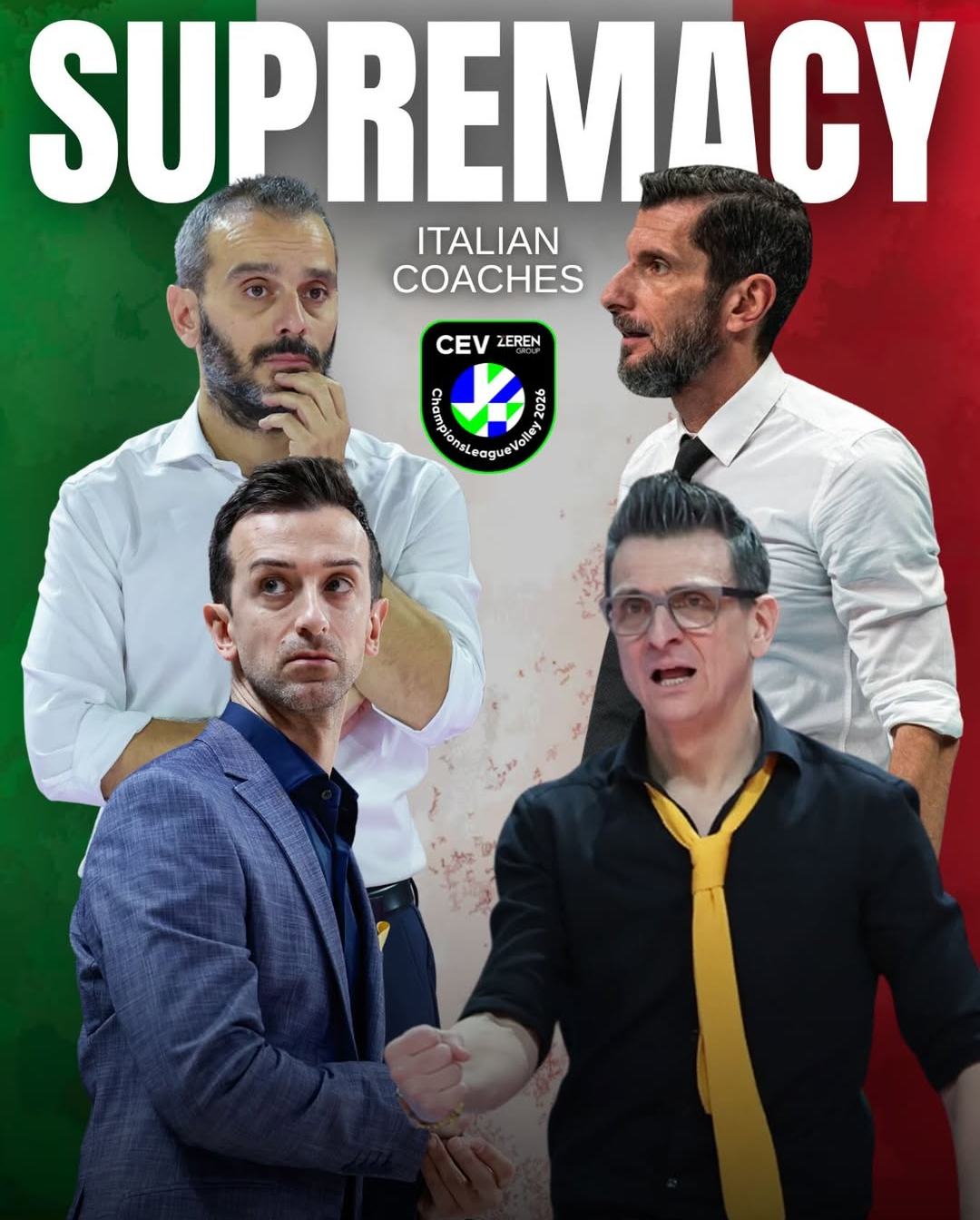 不久后，四位意大利教练，将在土耳其的伊斯坦布尔一较高下！ 