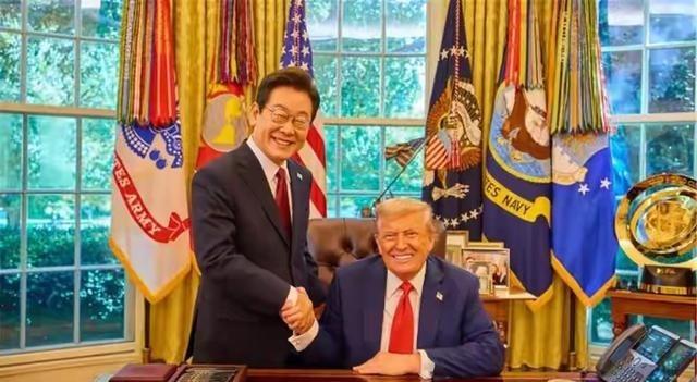 先访日再访美，打破外交惯例的李在明，在美国受到的就是这样的待遇——看看图片，跑到