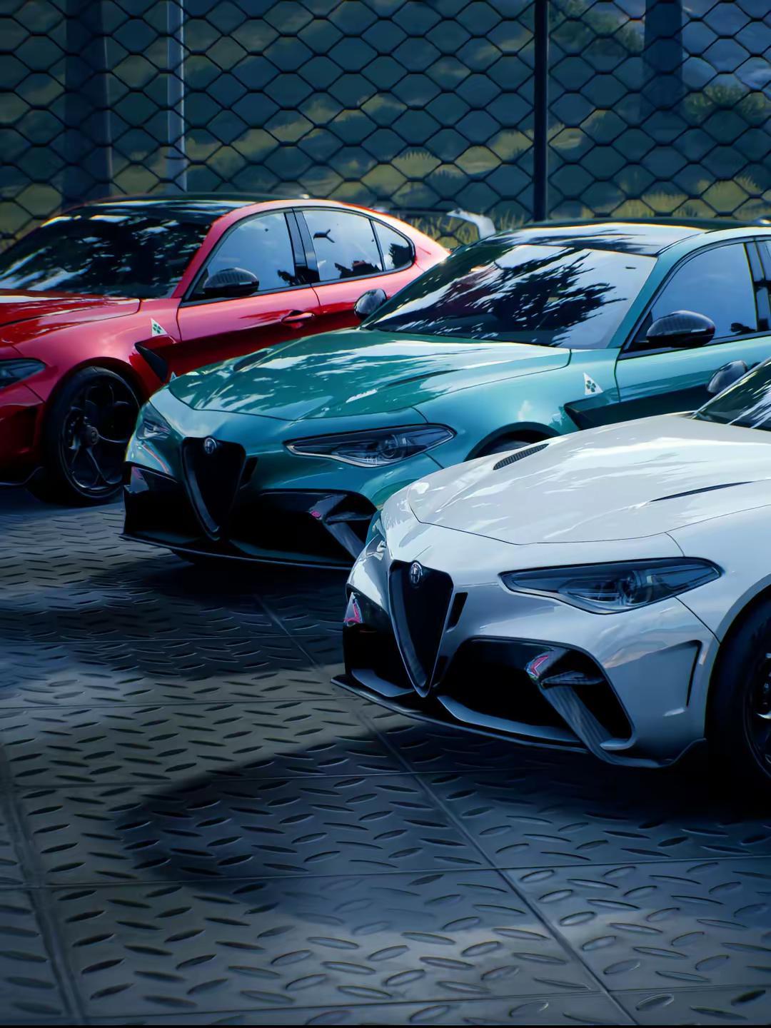 「当道路成为画布 唯有朱丽叶与你共舞」。热湾Alfa·Romeo Giulia 