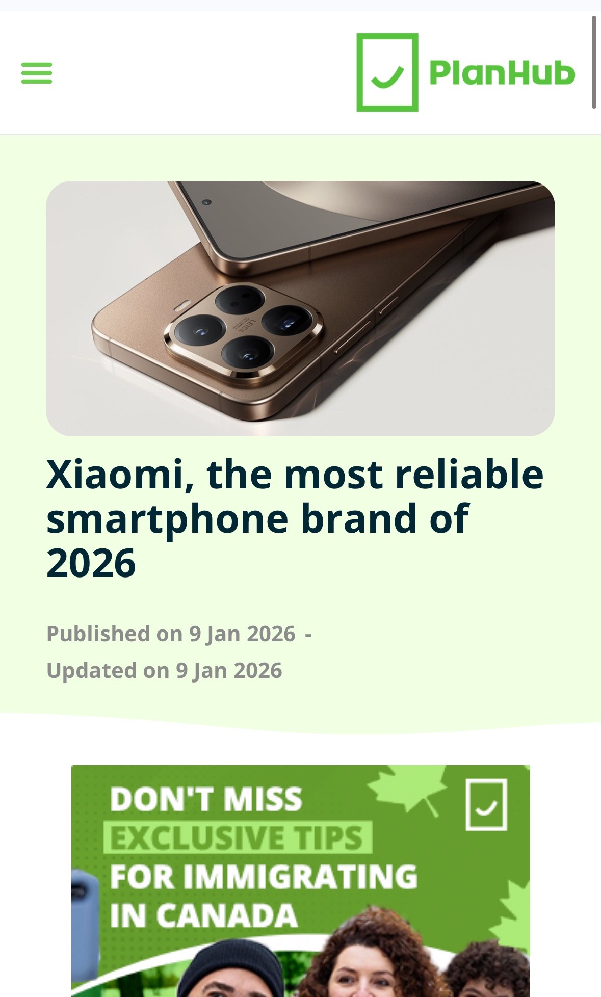 科技评测平台 PlanHub 引用法国权威消费组织 “60 Millions d