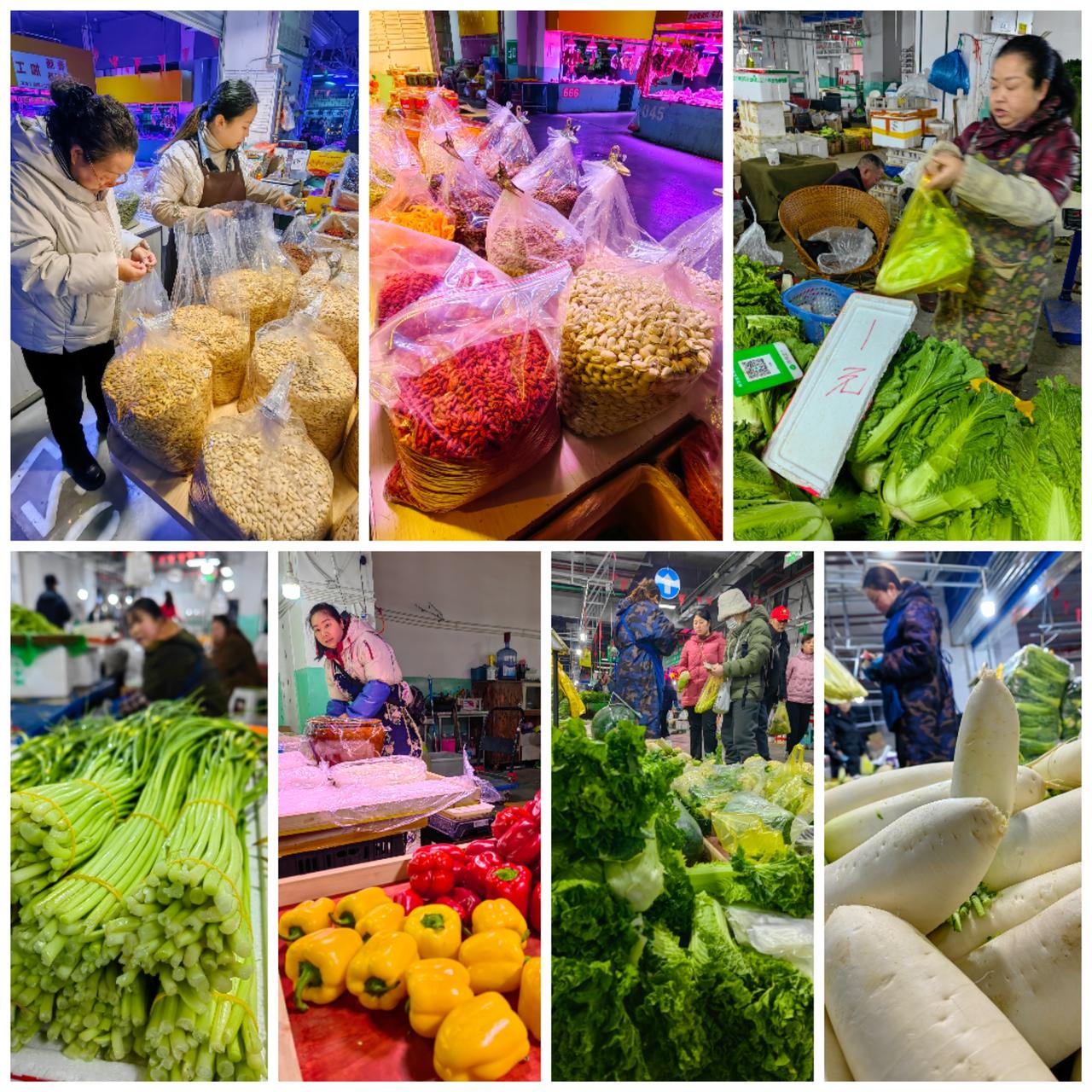 感受困顿逛早市，吸食烟火人间味生活就是柴米油盐 生活的烟火气息 纯天然绿色蔬菜