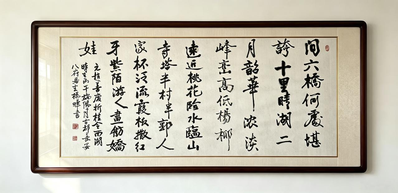 盛夏书写元代赵善庆《折桂令·西湖》
这幅行书录元代赵善庆《折桂令·西湖》，整体气