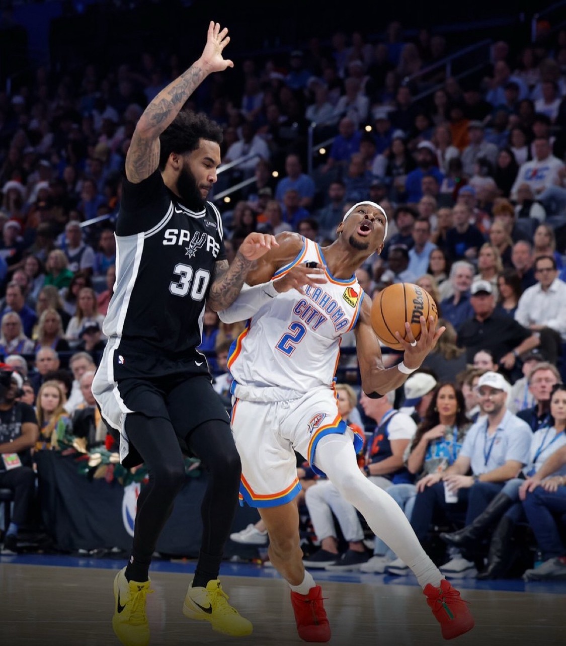 SGA表示，马刺比我们强。“马刺队]懂得如何打球。他们有天赋。他们用正确的方式打