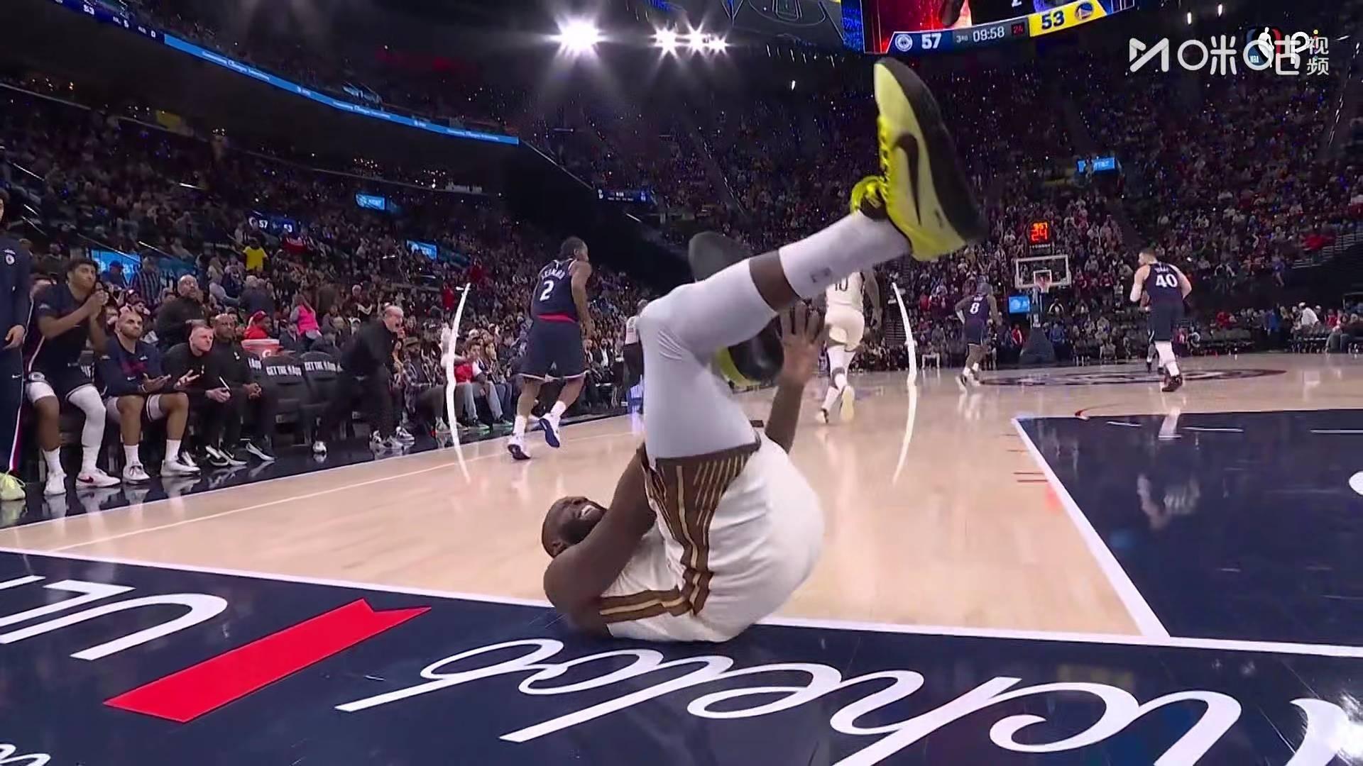 追梦脚崴了这是勇士vs快船