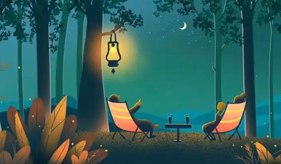 这一对联可谓妙趣横生，“水中观月色”，营造出一种静谧而空灵的意境。在那平静的水面