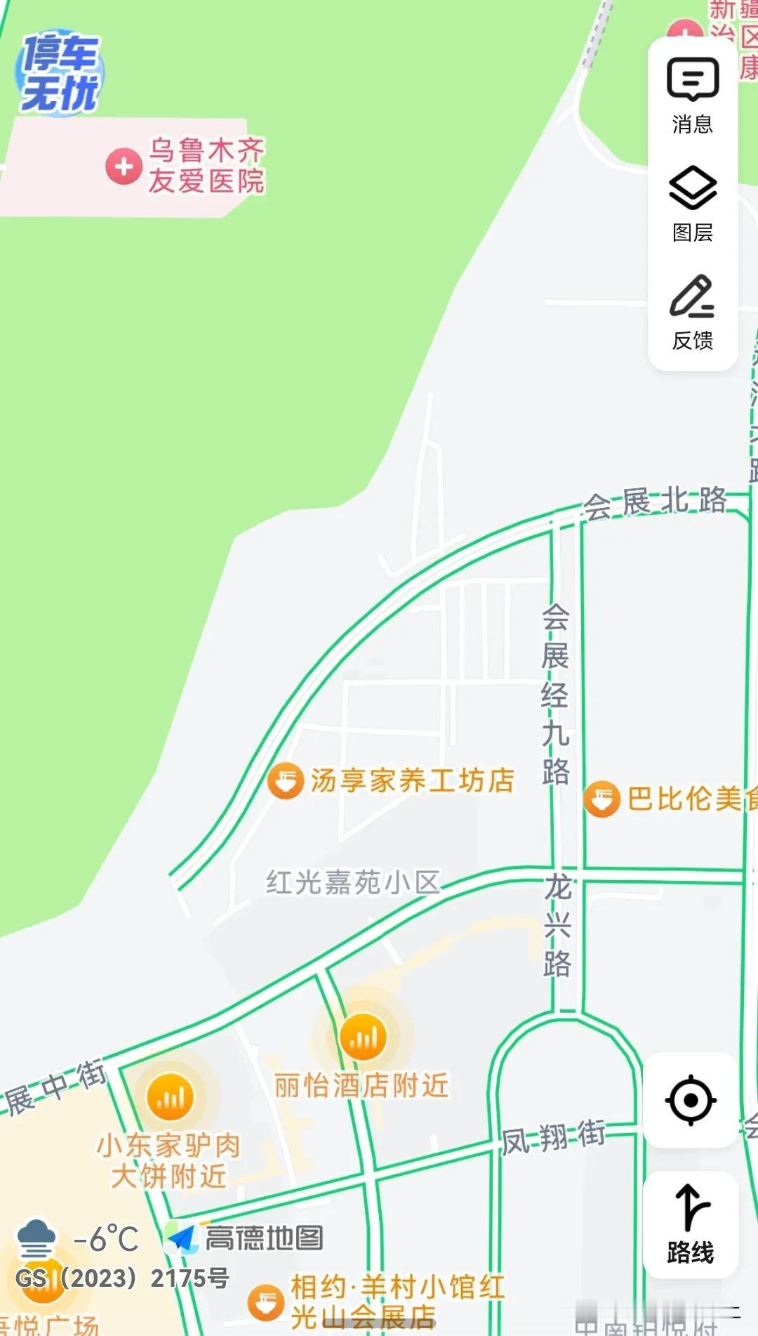 会展北路是条断头路，这条路东向西方向走到尽头，是在建的吾悦公馆小区。

也不知道