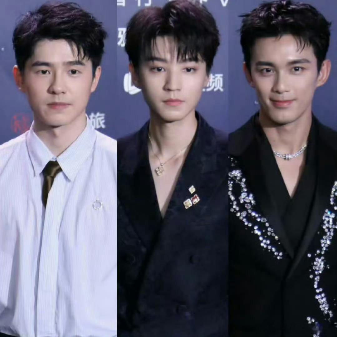 内娱三大青年男演员红毯同框，三种不同风格的帅气，颜值暴击！ 