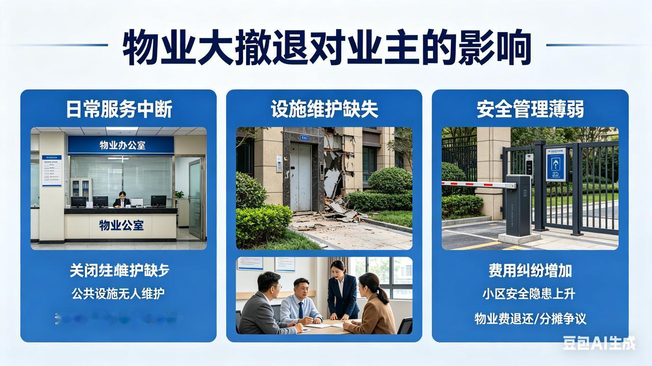 一方面，这为业主摆脱低质服务提供了“破局”的可能。许多撤场的物业公司往往因管理混