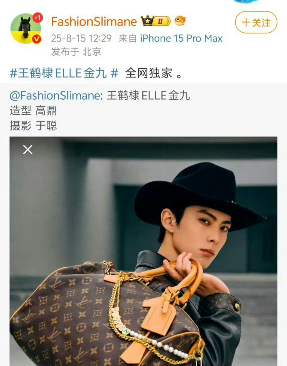王鹤棣这咖位什么水平？[吃瓜][吃瓜][吃瓜]王鹤棣ELLE金九封面 ​​​