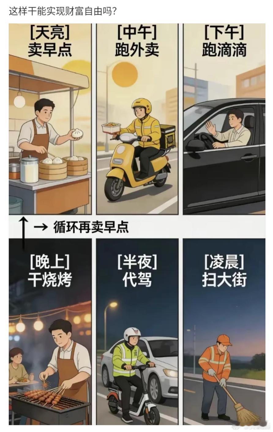 你们觉得这样干个几年，能不能实现财务自由？ 