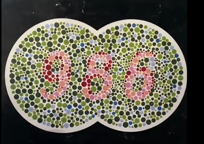 〔看图猜数字〕
考驾照的朋友请进来；
得先过科目一猜数字；
这个就是基础考视力；