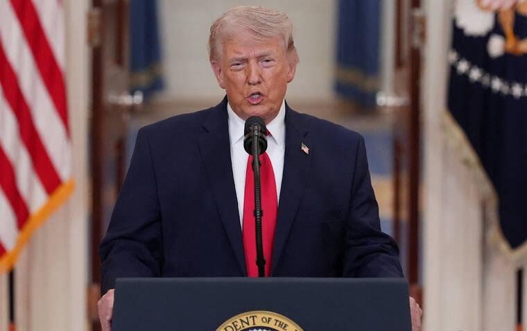 特朗普在4月1日晚上的全国讲话里，一边宣布胜利，一边威胁要打得更狠。

他说美军