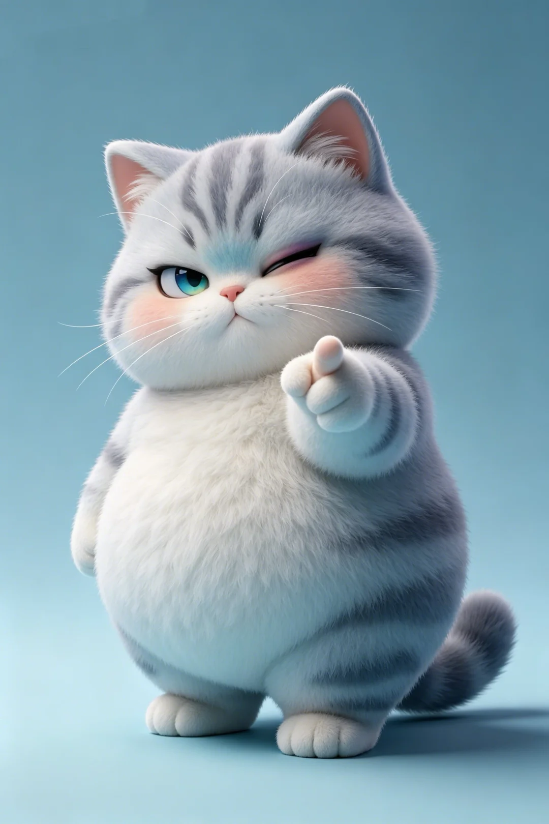 Q萌调皮猫咪图片壁纸