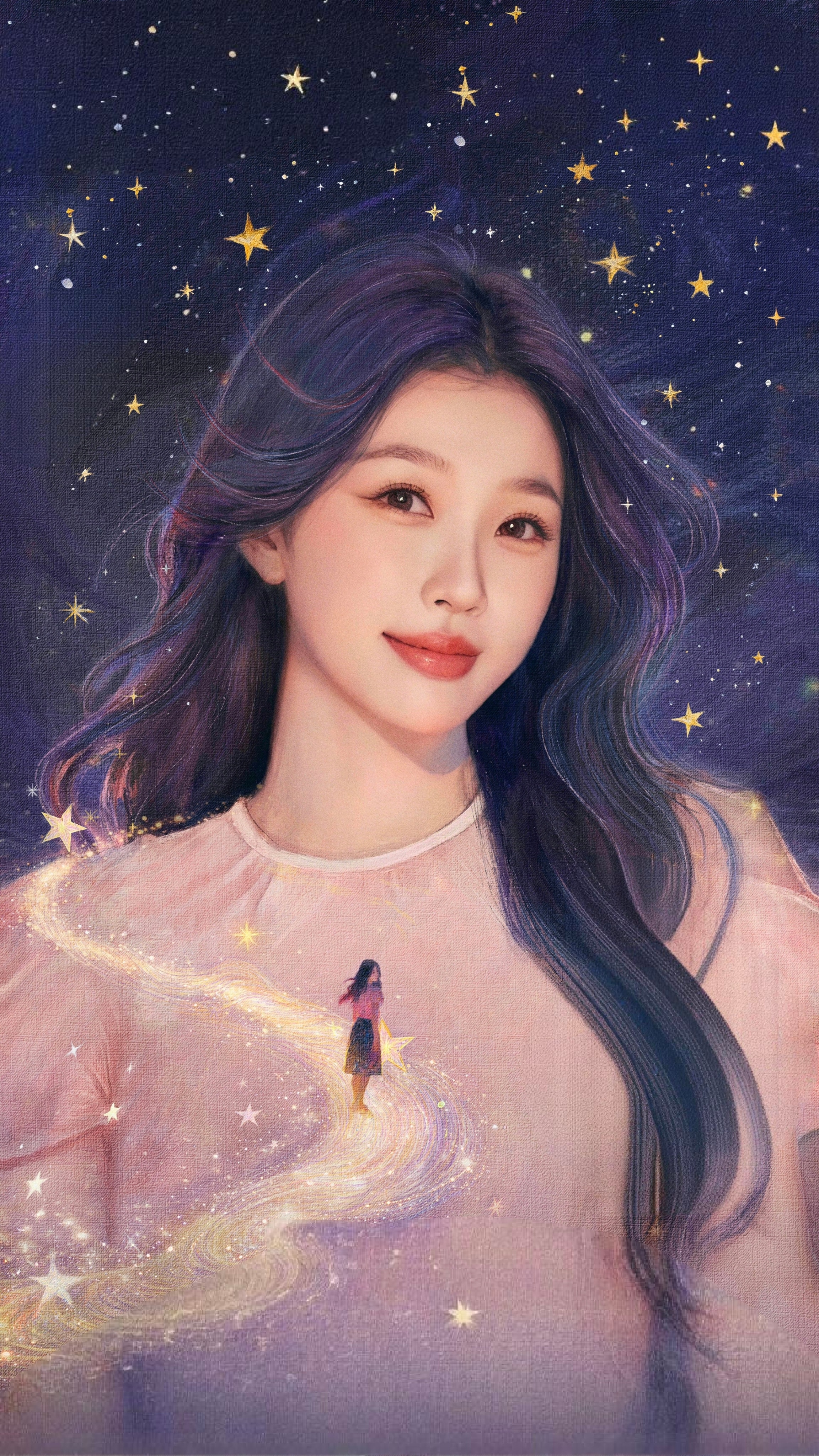 灿如繁星 林晚星海报无水印版🤲🏻星光路. 
