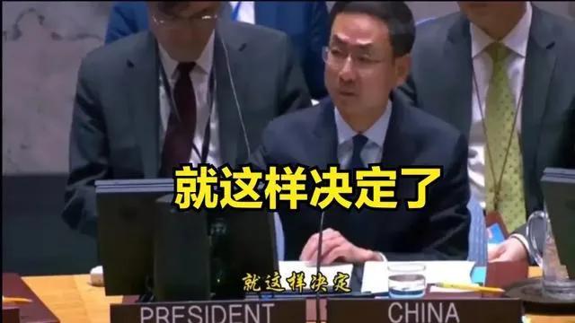 原则上安理会是15个大佬在开会，其他国家不能发言，但是原则在我们手上！
龙哥发言