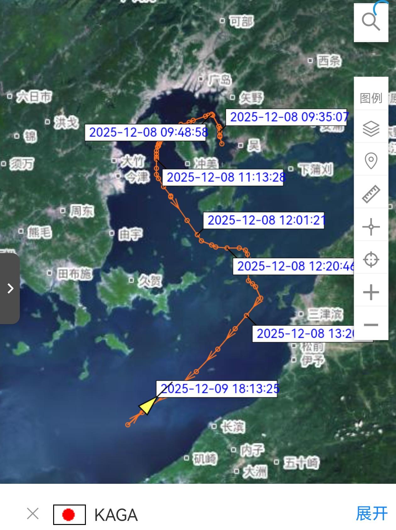 日本海自加贺号航母(DDH-184)掉头回去了，没劲[允悲]日本自卫队滋扰辽宁舰