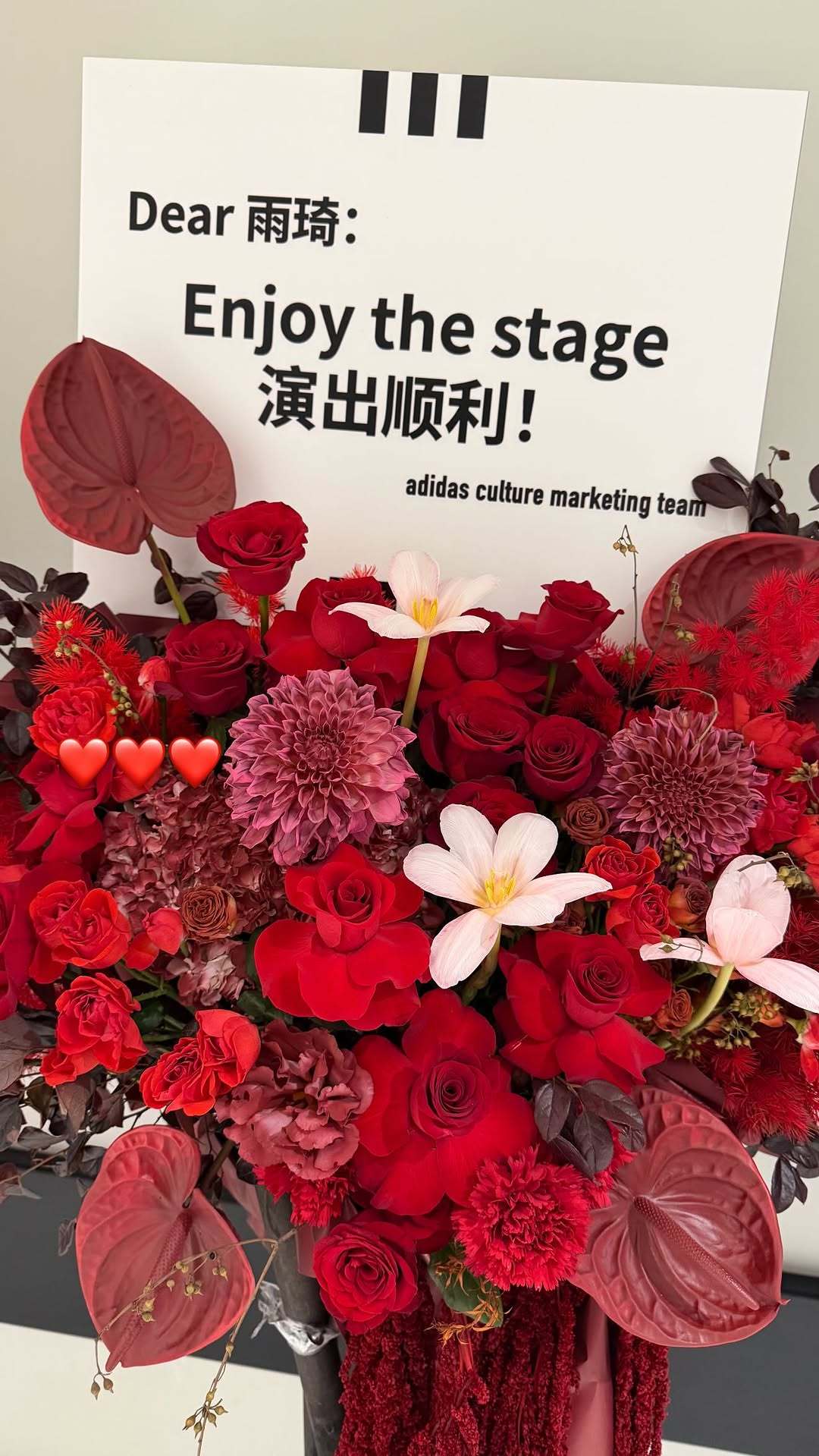 宋雨琦 260628雨琦快拍更新今天又收到了品牌方的新花篮：蒂芙尼、脉动、adi