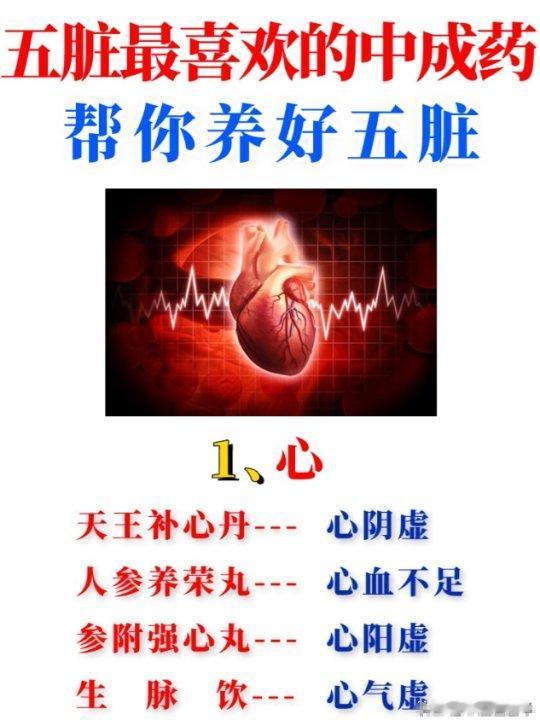 五脏最喜欢的中成药，养好五脏，肾好脾强肝好，让你健康更长寿
