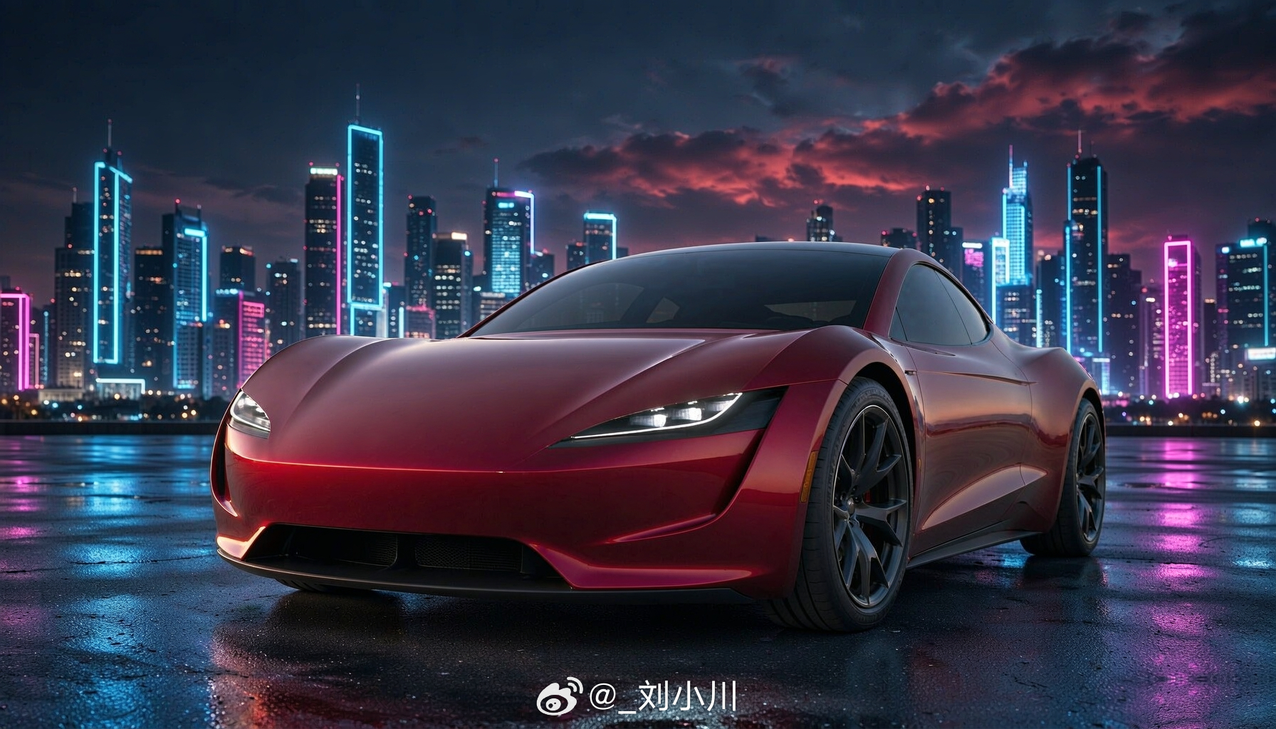 新一代特斯拉Roadster II前瞻 我做了一组新一代特斯拉Roadster 
