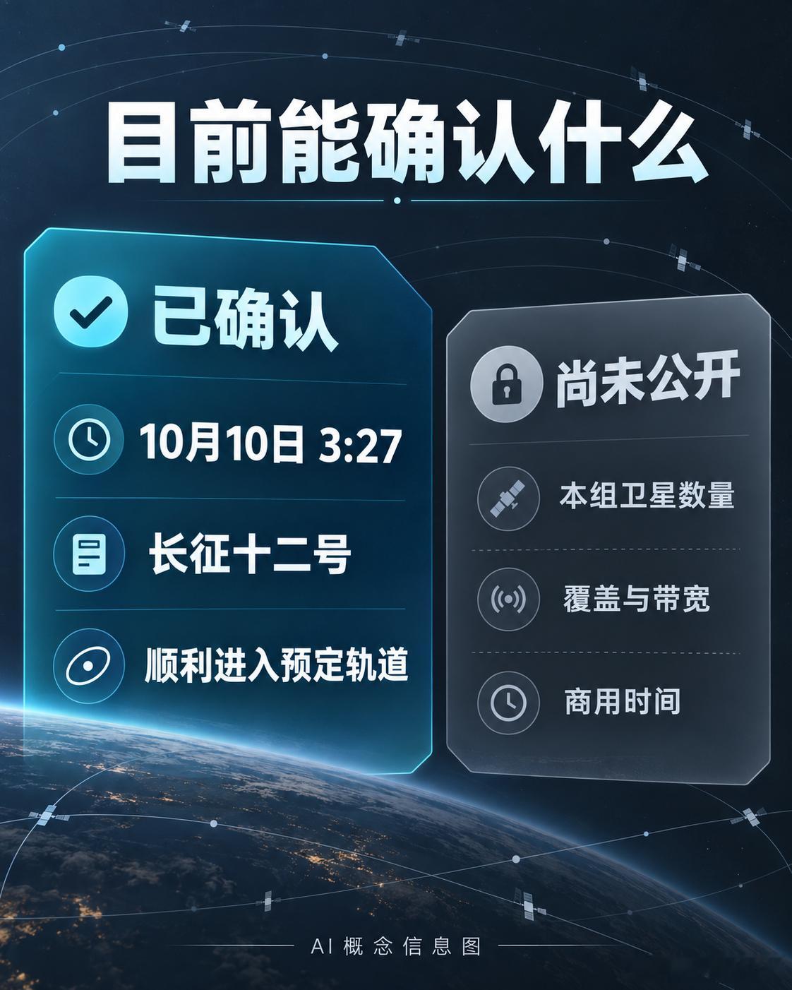 卫星互联网低轨27组卫星成功发射凌晨3:27，低轨27组卫星从海南商业航天发射场