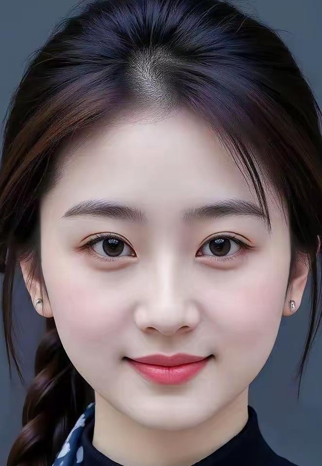 这般清秀雅致的模样，明眸含笑，气质如兰。容颜干净动人，风骨藏于眉眼之间，有认识这