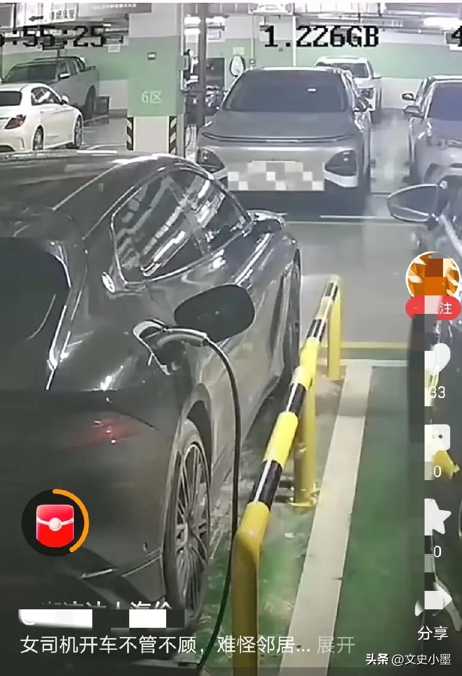 这位业主为什么选择在地下车位边上安装护栏，这种行为会导致自己本来不大的地下停车位