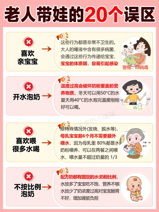 隔代亲是真爱❤️但老人带娃误区真的要警惕