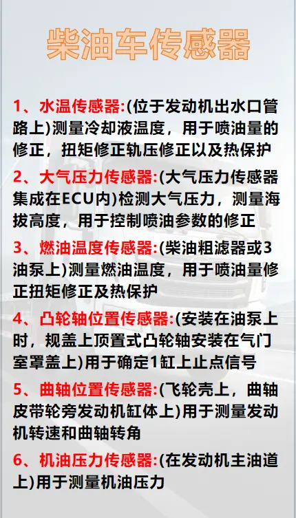 柴油车传感器