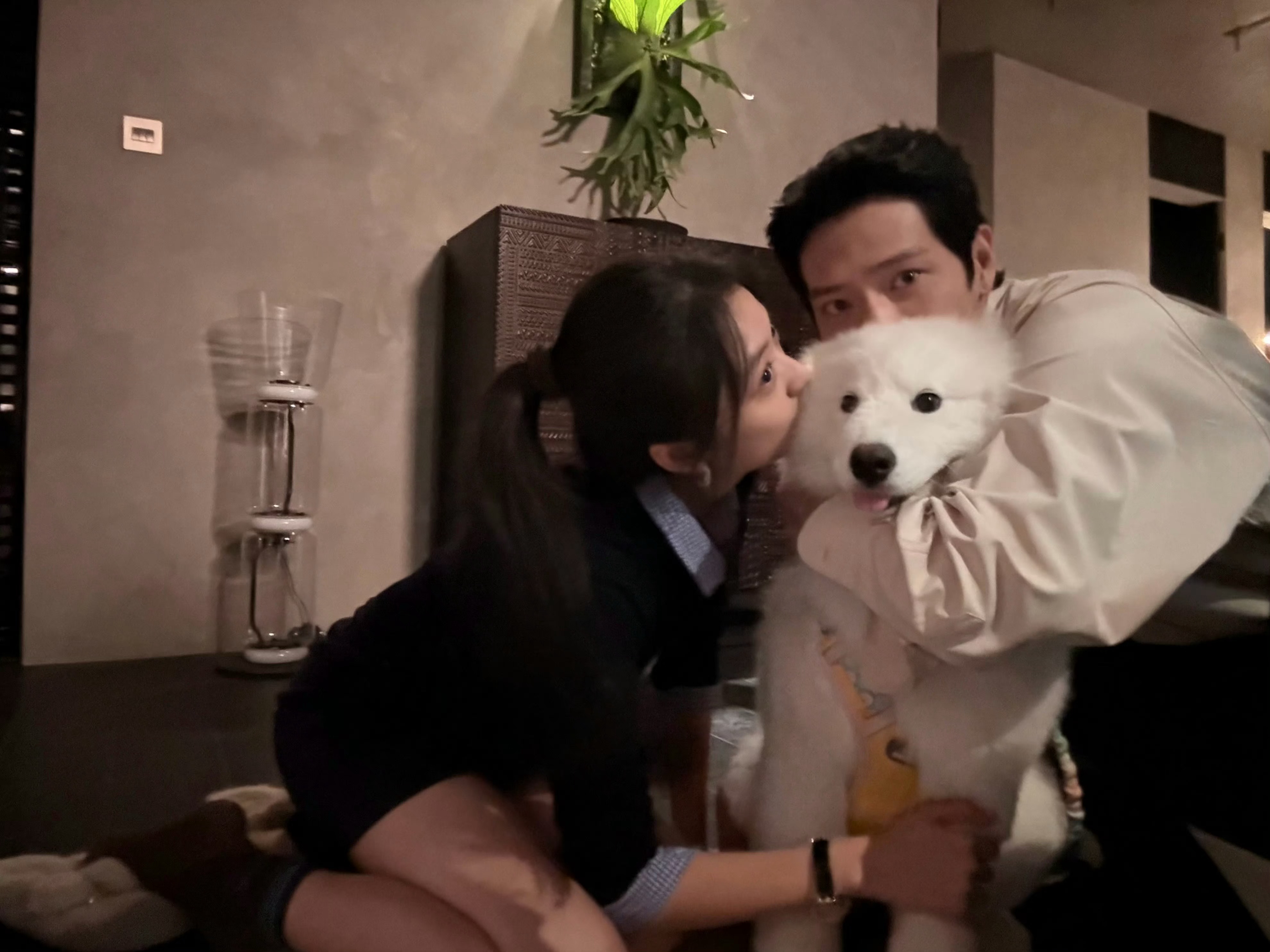 仿佛真实存在过的一家三口🥹🥹🥹早春晴朗一家三口合照