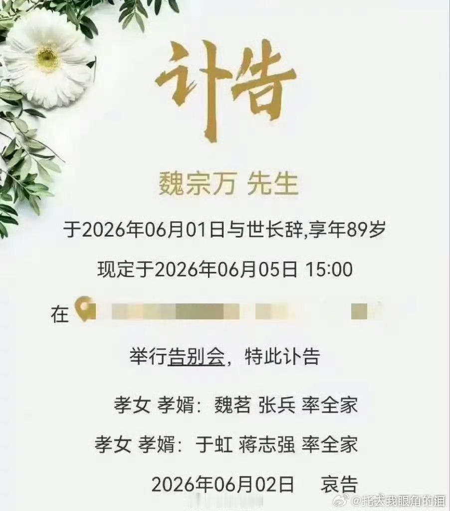 演员魏宗万去世老师一路走好🕯️ 