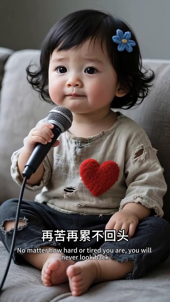 我要努力去奋斗，再苦再累不回头，只要我坚持不轻言放手，总有一天会出头。我要努力去