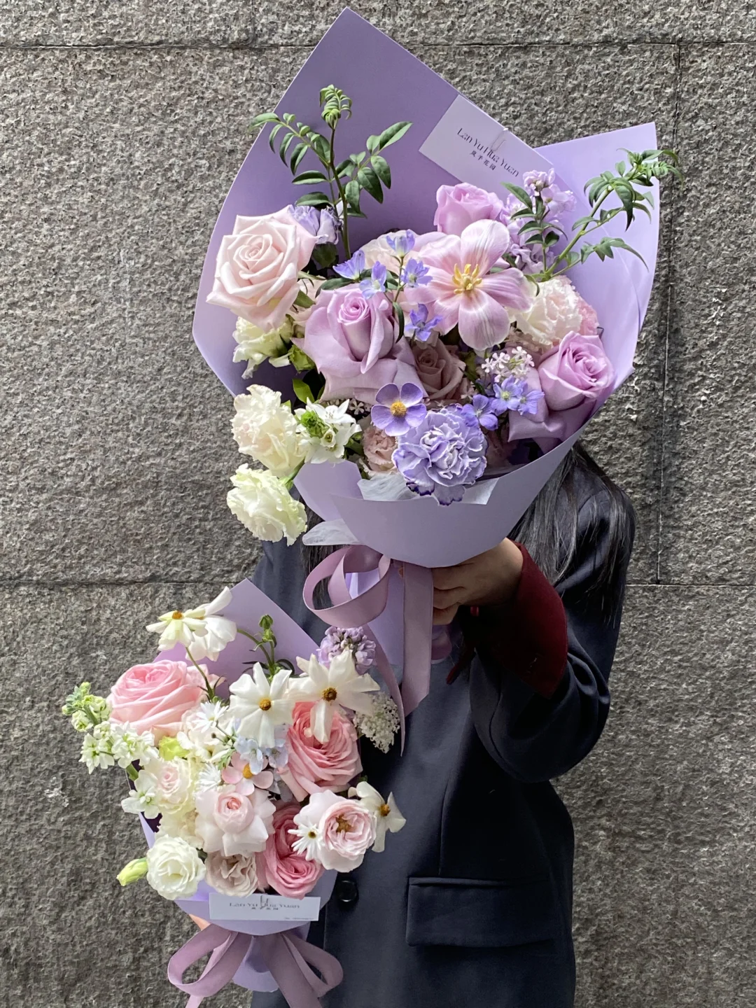 今日的两束紫色系花束💜｜北京花店