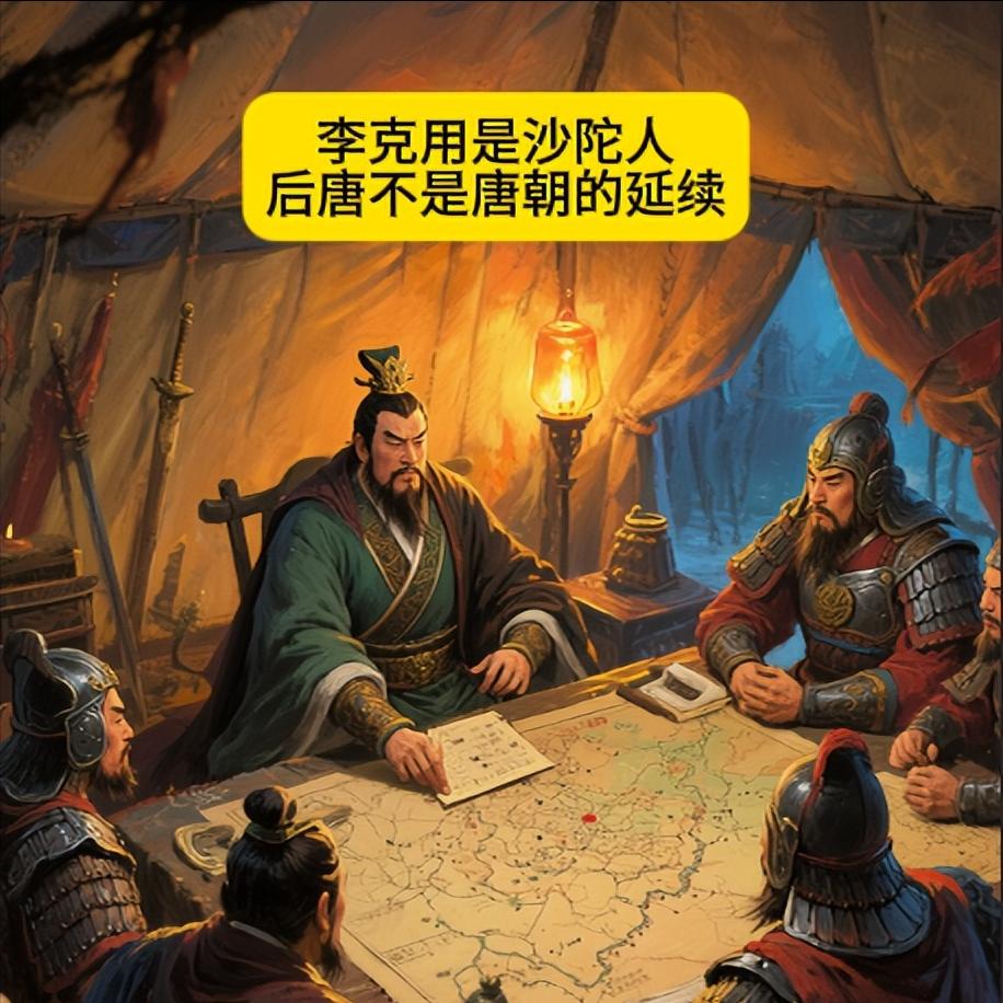 后唐不是唐朝的延续
李克用是沙陀人，他建立的后唐。唐朝皇帝为了笼络他，把他写进唐