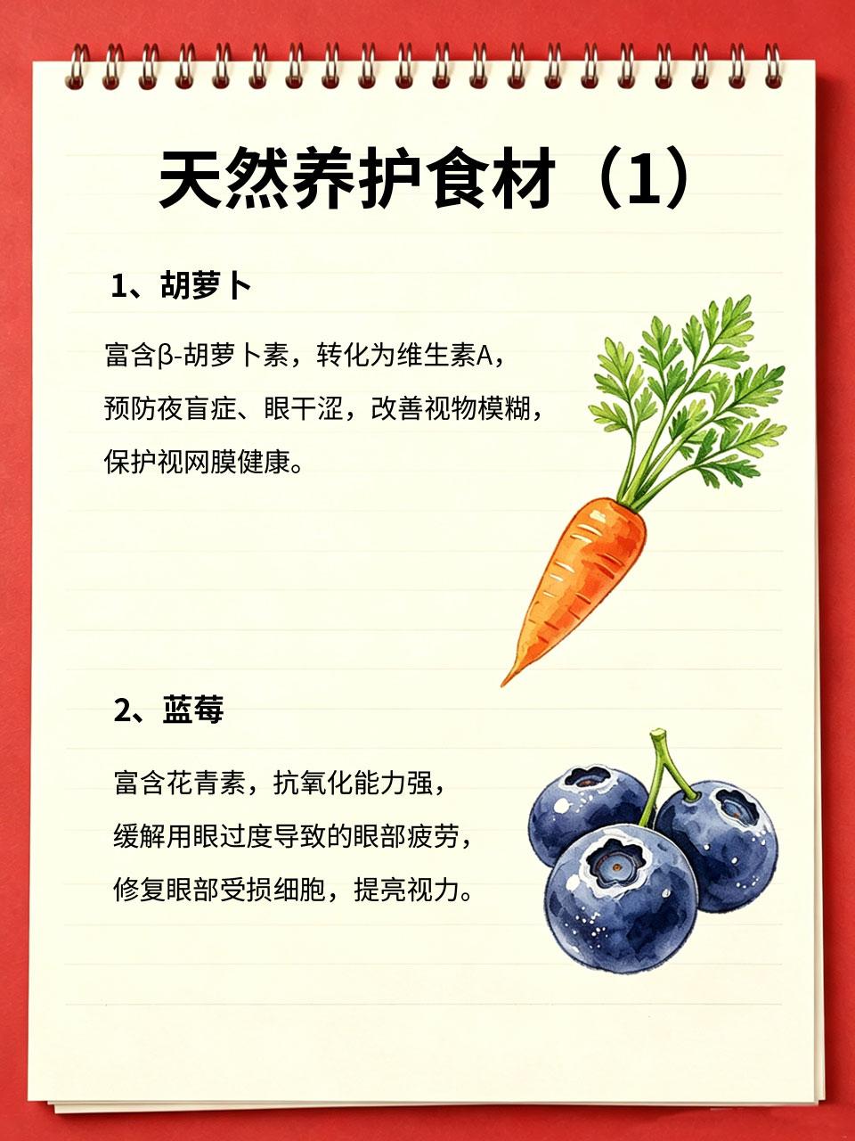 视力模糊眼疲劳？常吃这几样，给眼睛做天然养护
长期看手机、电脑📱，很多人经常眼