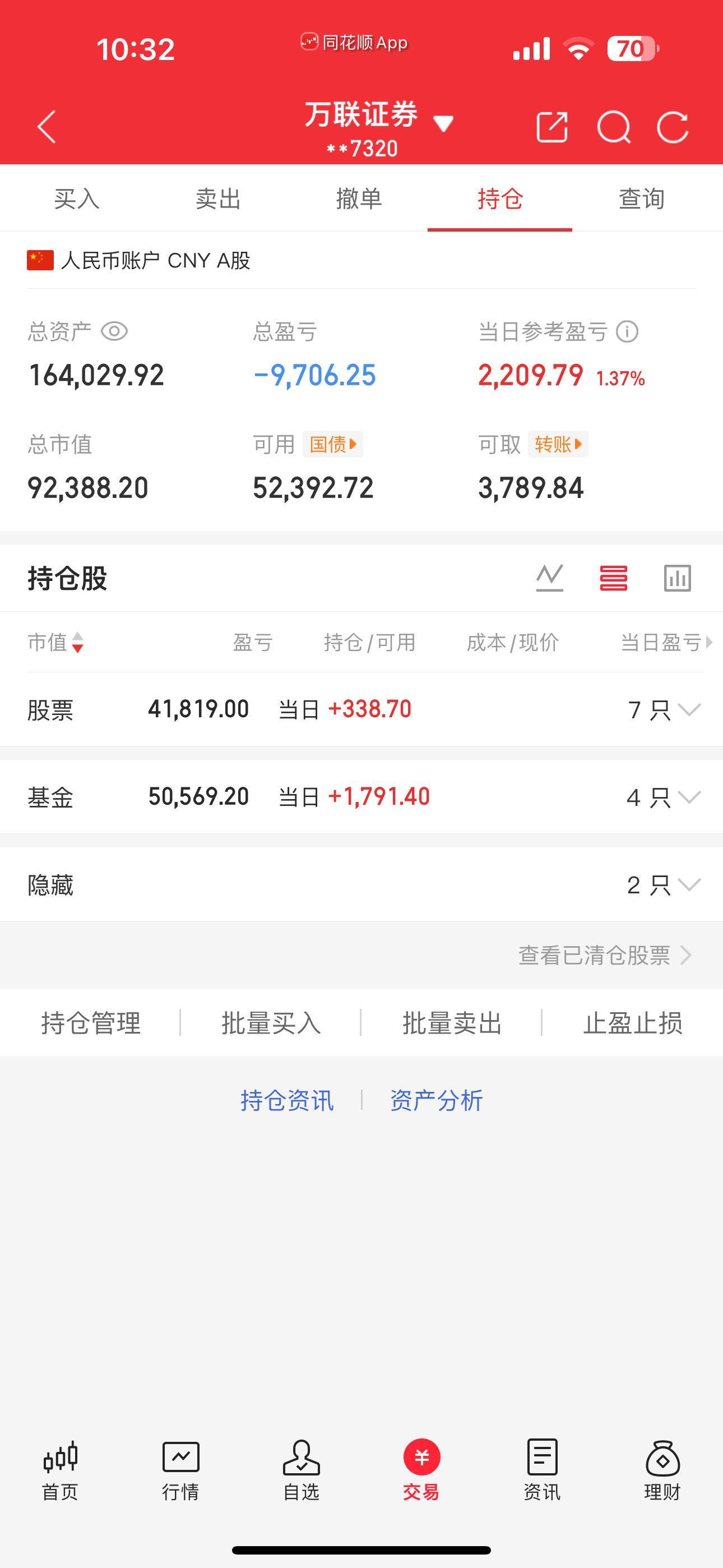 股民日常实盘记录