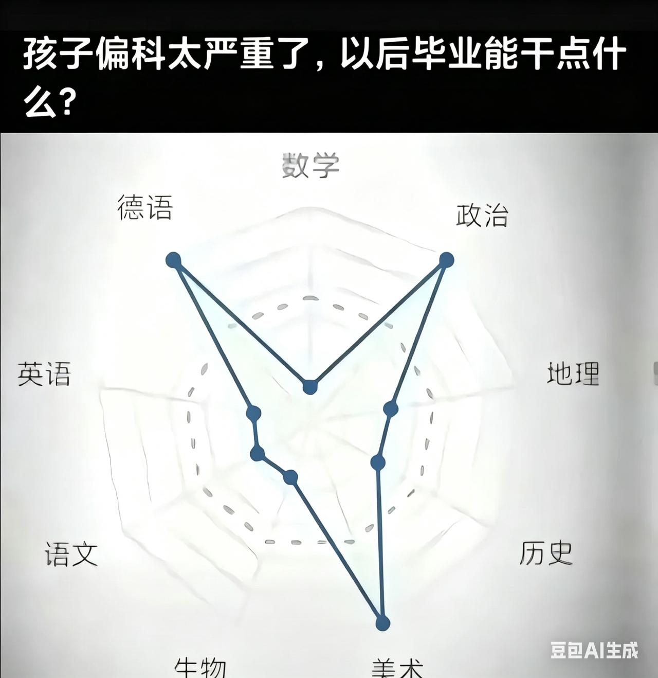 孩子偏科这么严重，以后能干点啥？