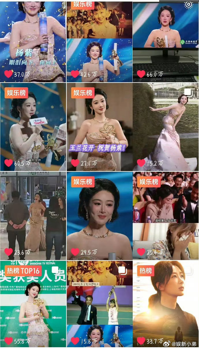 杨紫获得白玉兰奖下沉市场口碑好评如潮，观众高赞评论都是夸的，努力会被看到，全网都