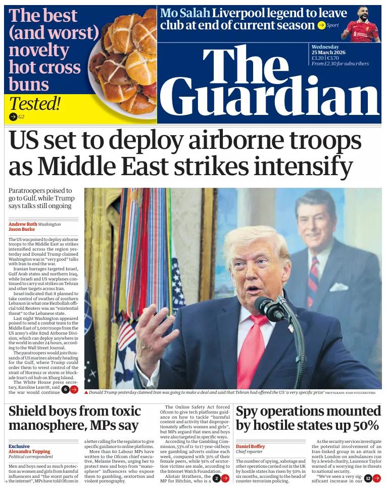 据《卫报》报道，尽管华盛顿与德黑兰正在进行谈判，美国仍计划向中东部署伞兵。
随着