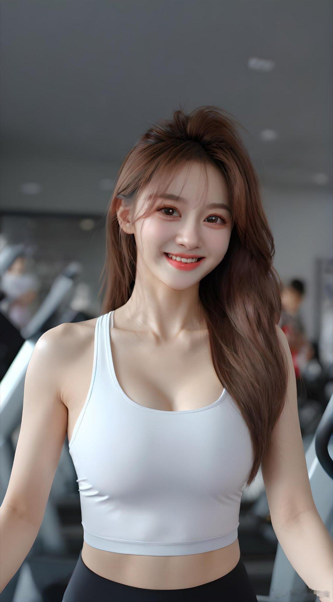 知道为什么每天都心情愉快吗，锻炼身体啦#坚持运动打卡##运动打卡##小仙女# ​