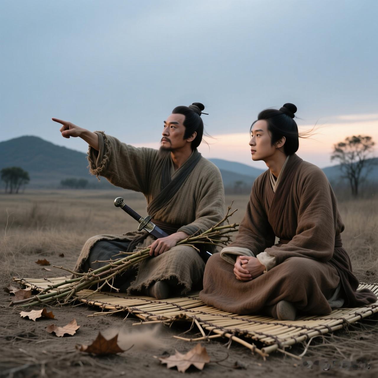 公元前547年，周灵王二十五年，夏末秋初的郑国郊外，野草疯长，蝉声聒噪。

伍举