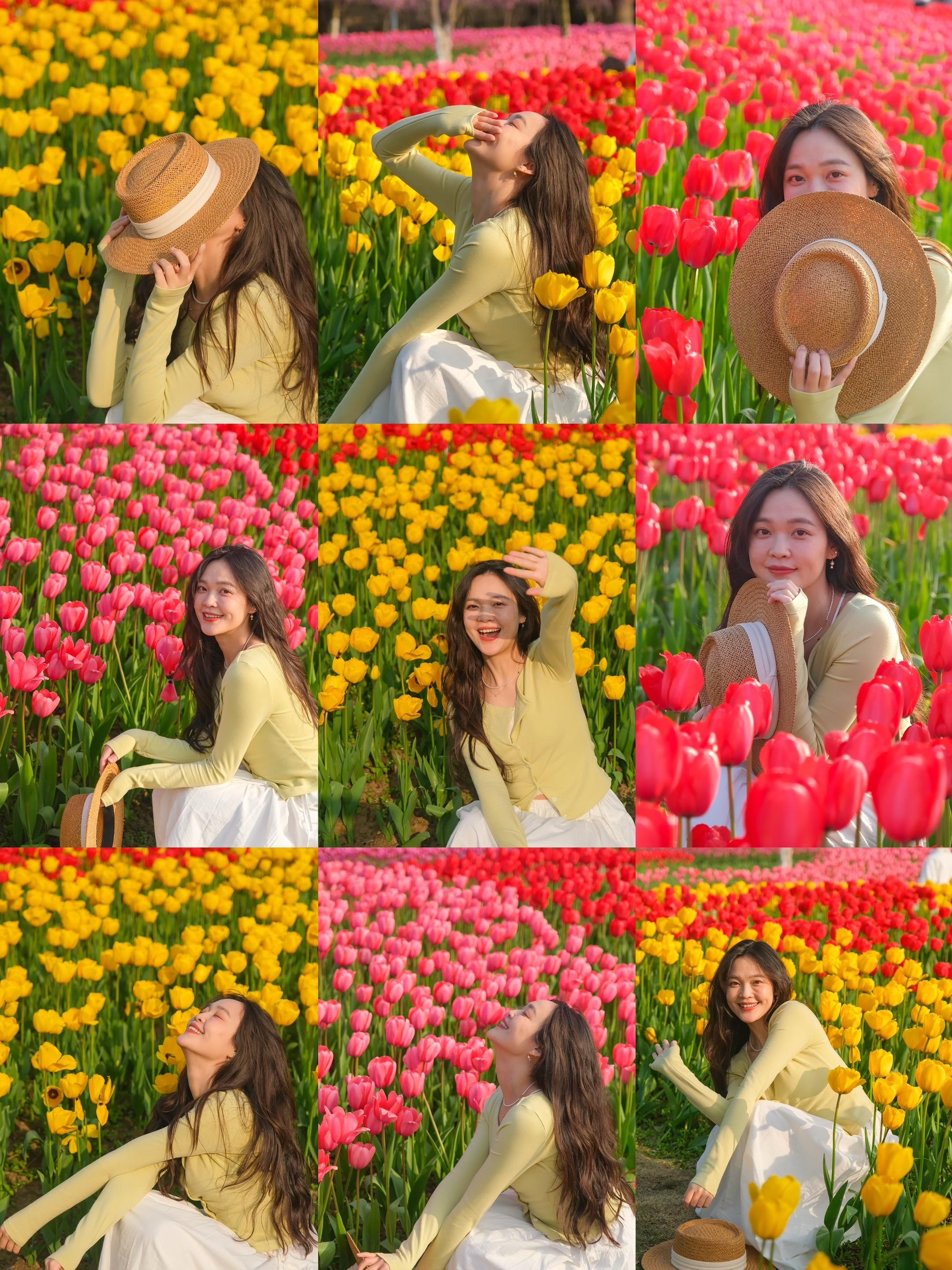 给自己存几个春天拍花的动作吧📷。