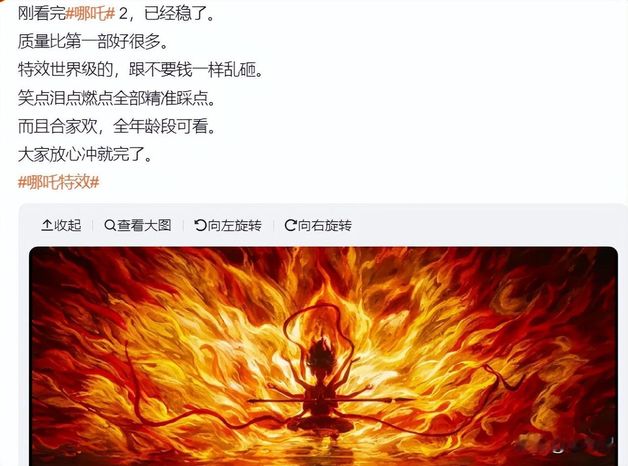 从首日票房走势排行和口碑反馈来看，《哪吒2》票房成绩好，口碑好，呈正比例良性循环